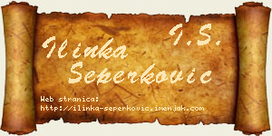 Ilinka Šeperković vizit kartica
